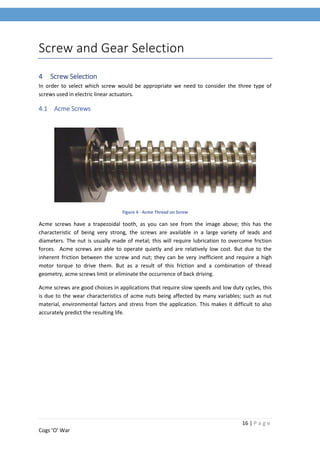 Actuator Project Report - MASTER | PDF