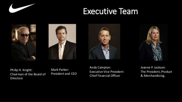 nike executive team