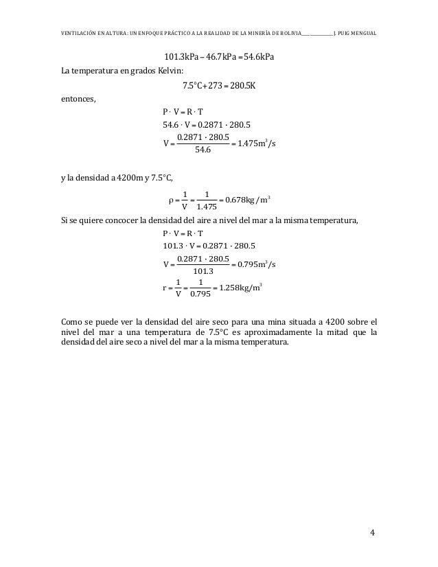 Ventilación en altura Ventilación en altura