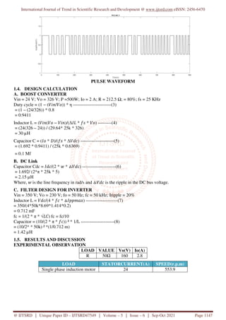 Design of Transformer less Single Phase Inverter | PDF
