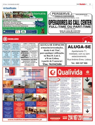 DESTAK – Lisboa – 04.09.2007