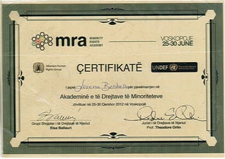 MRA Certification