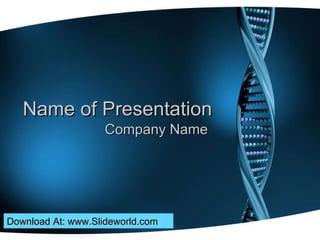 Name of Presentation Company Name Download At: www.Slideworld.com 