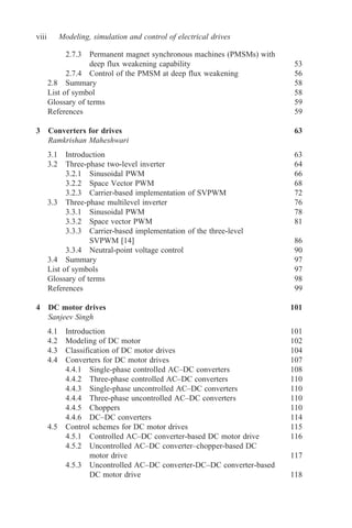 Modeling Simulation And Control Of Electrical Drives Control Robotics ...