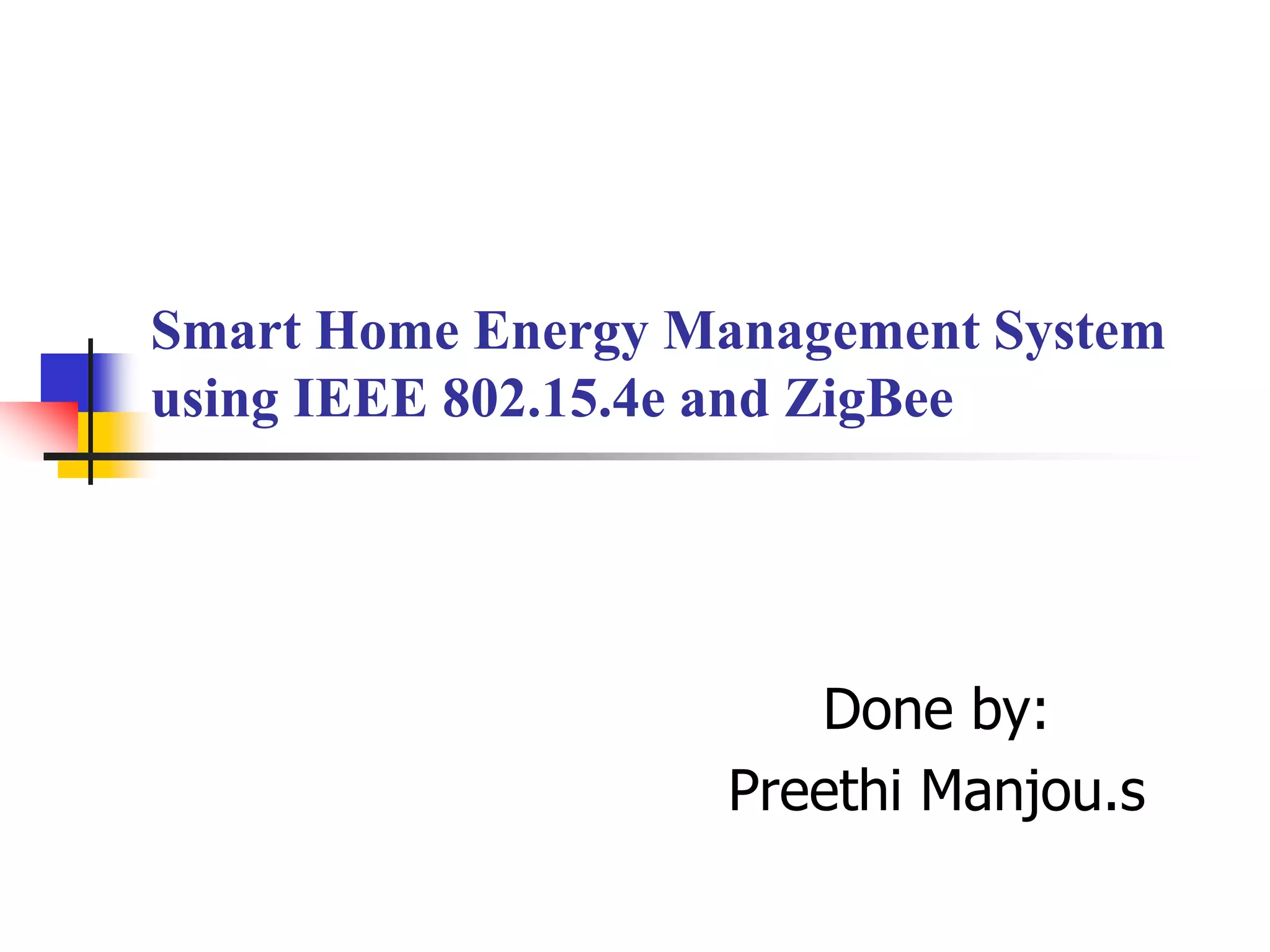 smart Home energy Management System | PPT