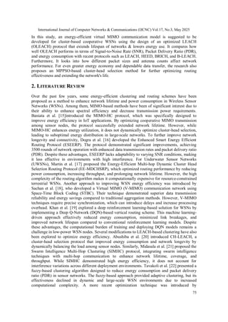 Energy Efficient Virtual MIMO Communication Designed for Cluster based ...