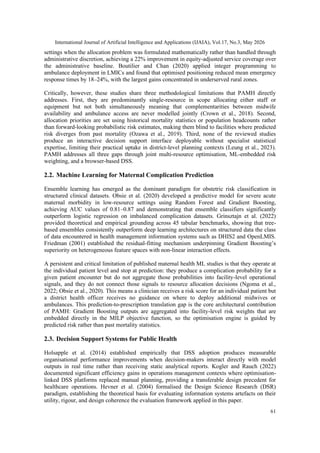 A PRESCRIPTIVE ANALYTICS FRAMEWORK FOR RISK-INTEGRATED MATERNAL ...