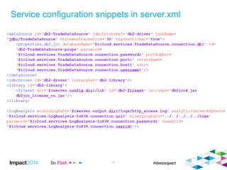 Service configuration snippets in server.xml
14
 