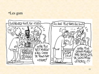 13
•Les gsm
 