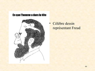 66
• Célèbre dessin
représentant Freud
 