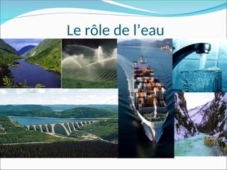 Le rôle de l’eau
 