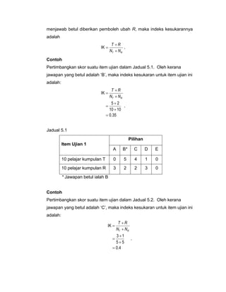 173762558 67425165 Contoh Indeks Kesukaran