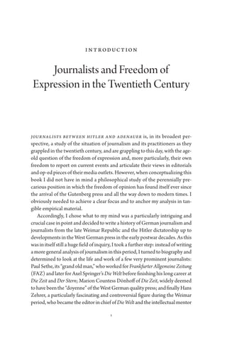Journalists Between Hitler And Adenauer From Inner Emigration To The ...