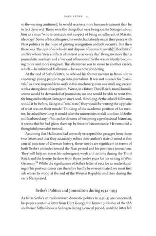 Journalists Between Hitler And Adenauer From Inner Emigration To The ...