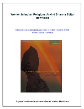 Women In Indian Religions Arvind Sharma Editor | PDF