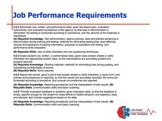 Job Performance Requirements
 