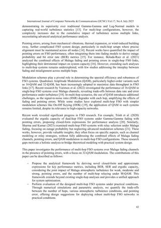 Performance of Multi-Hop FSO Systems Under Practical Conditions with ...