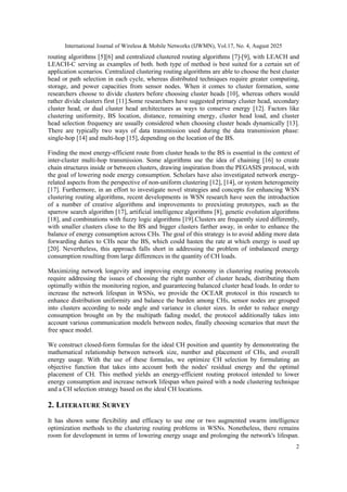 Optimized Cluster Based Energy Aware Routing (OCEAR) to Prolong Network ...