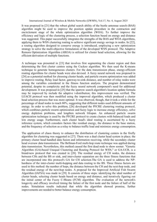 Optimized Cluster Based Energy Aware Routing (OCEAR) to Prolong Network ...