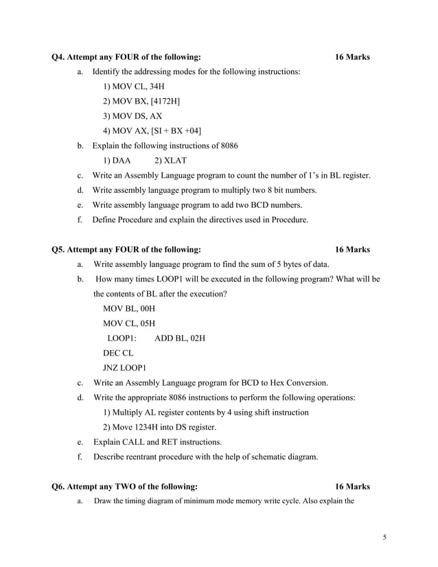 17431 microprocessor & programming | PDF