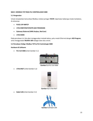 Clx 5000 Rack Komunikasi Modbus TCP / SERIAL ke PLC CLX 5000 | PDF