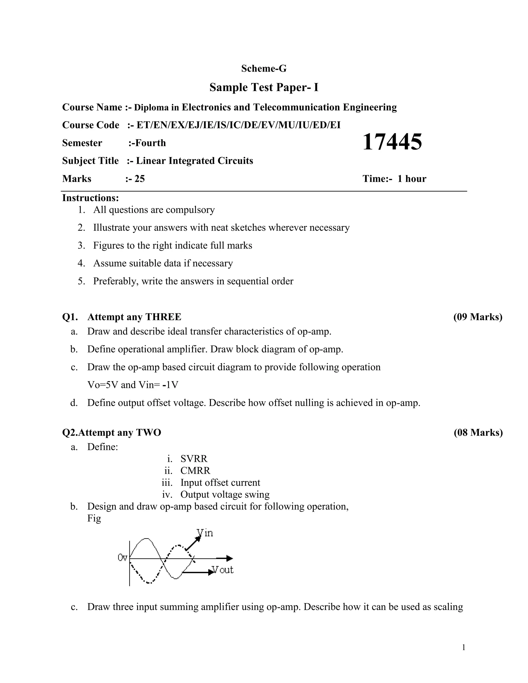 17445 linear integrated circuits PDF