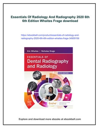 Essentials Of Radiology And Radiography 2020 6th 6th Edition Whaites ...