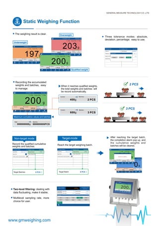 touch screen weighing controller - general measure | PDF