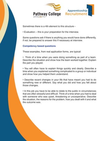 Job Application Form With Competency Questions Example Job Application Forms - Questions & Answers Guide | PDF