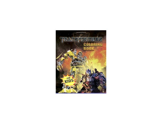 epub  transformers coloring book for kids colouring books