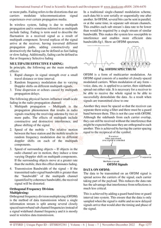 Fading Techniques in Wireless Communication and their Appropriate ...