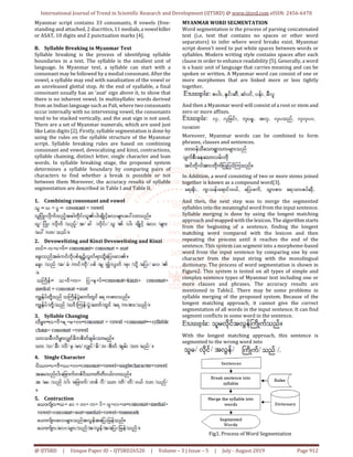 Morpheme Based Myanmar Word Segmenter | PDF