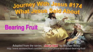 174 What Jesus Said About Bearing Fruit