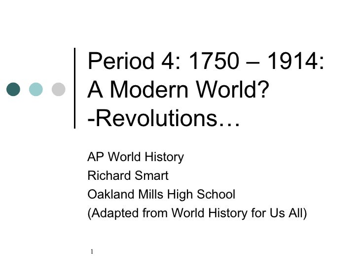 ap world history 1750 to 1914