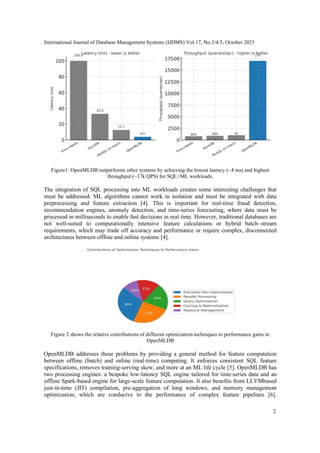 Optimization Techniques for SQL+ML Queries: A Performance Analysis of ...