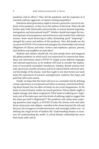 Horowitz Jacob Critical Disaster Studies Jacob Ac Remes Editor Andy Horowitz Editor | PDF