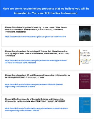 (Ebook) Wiley Encyclopedia of Biomedical Engineering, 6-Volume Set by ...