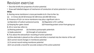 Comprehensive Overview of Resting Membrane Potential and Action ...