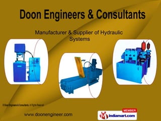 Manufacturer & Supplier of Hydraulic
             Systems
 