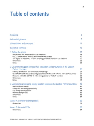 Fossilfuel Subsidies In The Eus Eastern Partner Countries Oecd | PDF