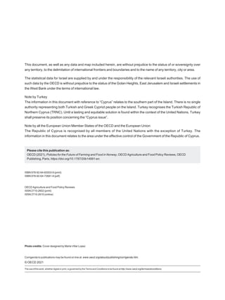 Oecd Agriculture And Food Policy Reviews Policies For The Future Of ...