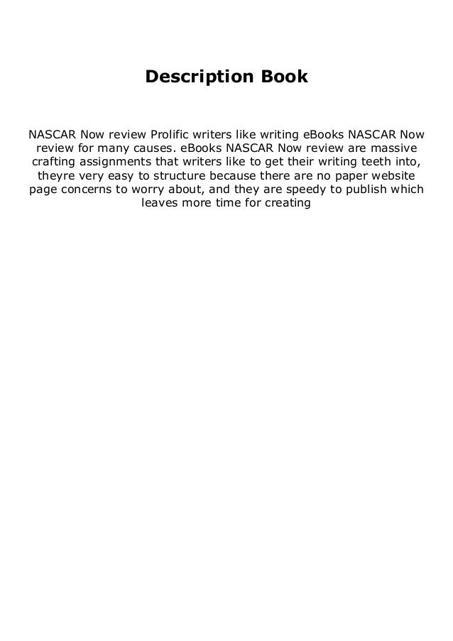 Hardcover Nascar Now Review Full Pages