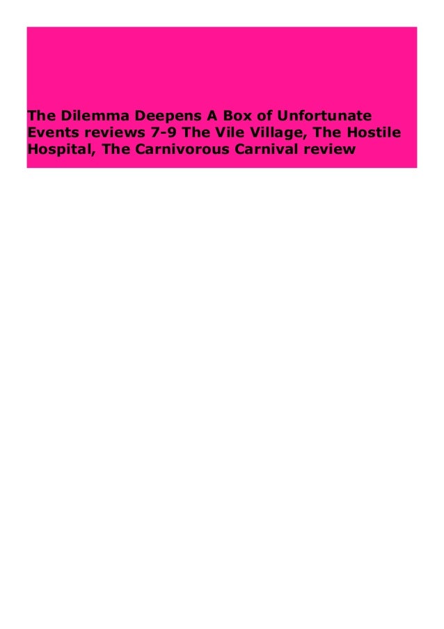 Hardcover The Dilemma Deepens A Box Of Unfortunate Events Reviews