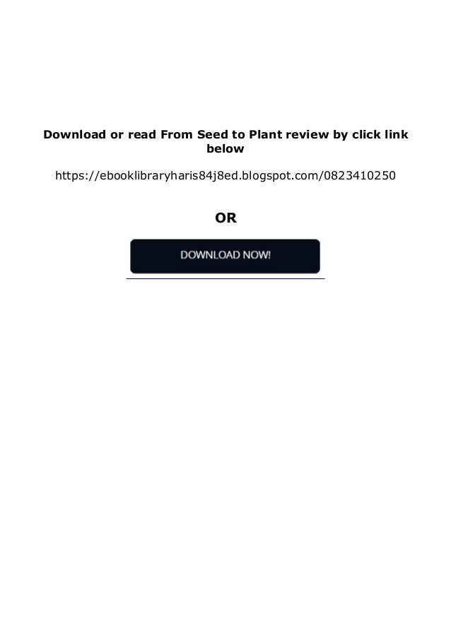 P D F Book From Seed To Plant Review Full Pages