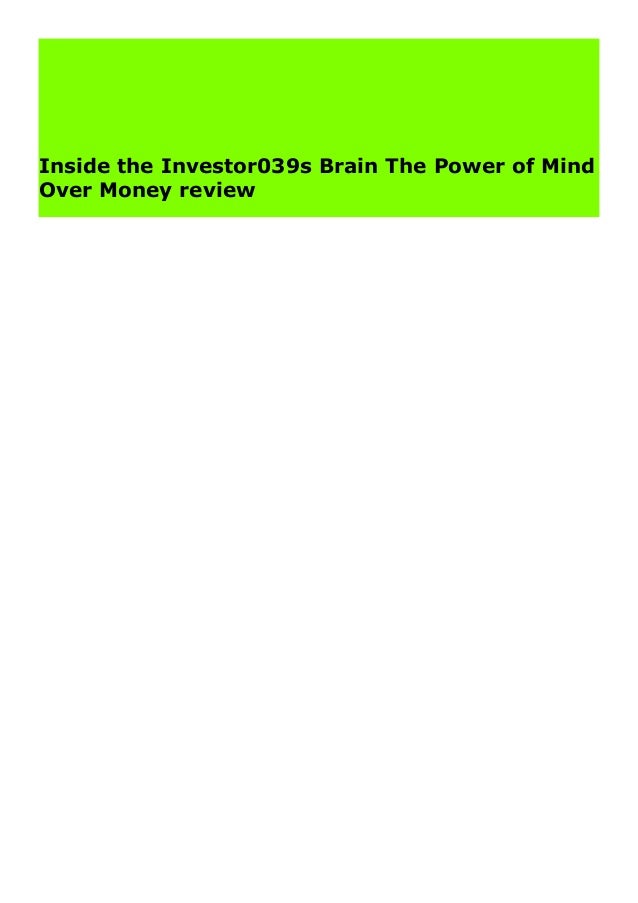 P D F Epub Inside The Investor039s Brain The Power Of Mind Over Money P D F Epub Inside The Investor039s Brain The Power Of Mind Over Money
