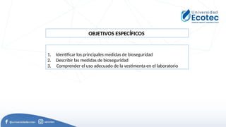 Bioseguridad en el laboratorio de biología y química | PPTX