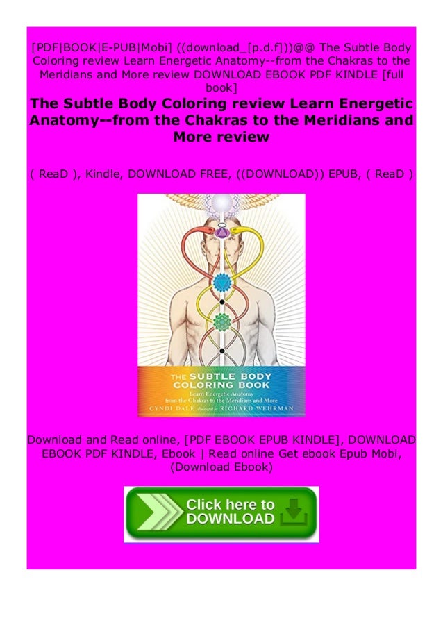 pdf_ The Subtle Body Coloring review Learn Energetic Anatomyfrom the