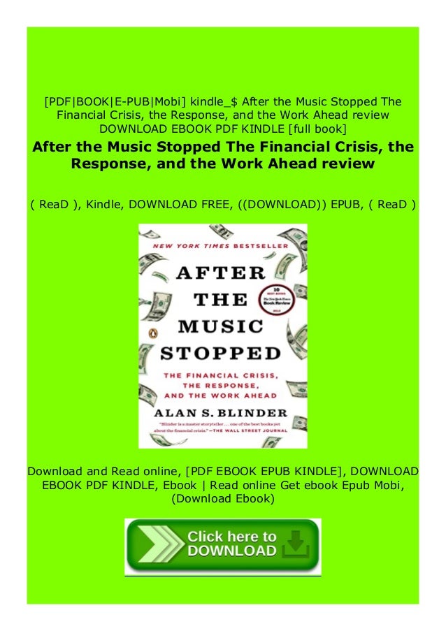 Hardcover After The Music Stopped The Financial Crisis The Respons