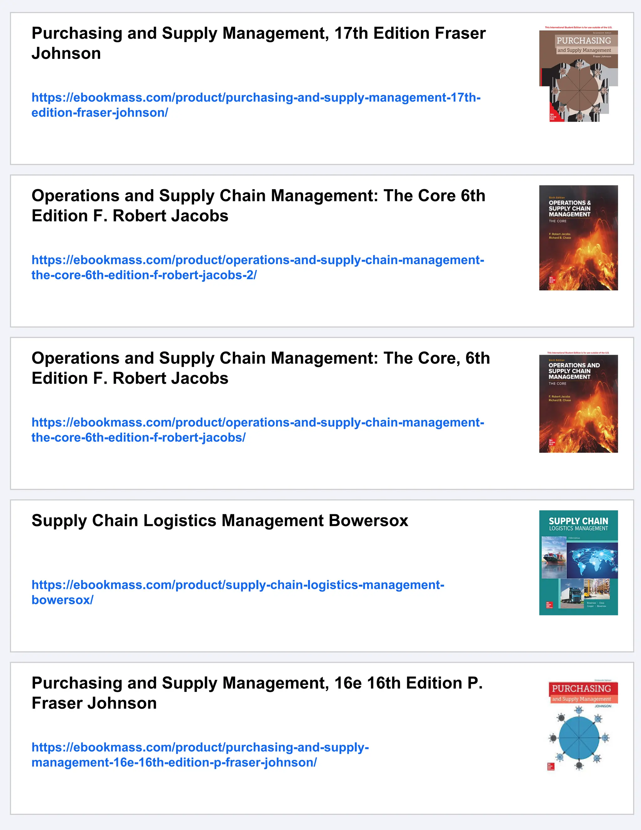 Purchasing and Supply Chain Management 6th Edition | PDF