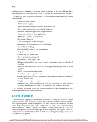 Purchasing and Supply Chain Management 6th Edition | PDF